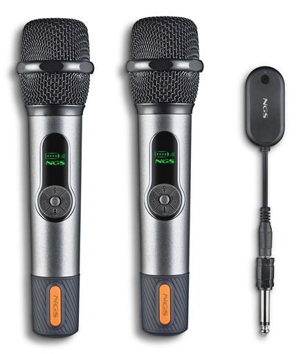 [ELEC-MIC-0048] SINGER STAR DUO Negro Micrófono vocal