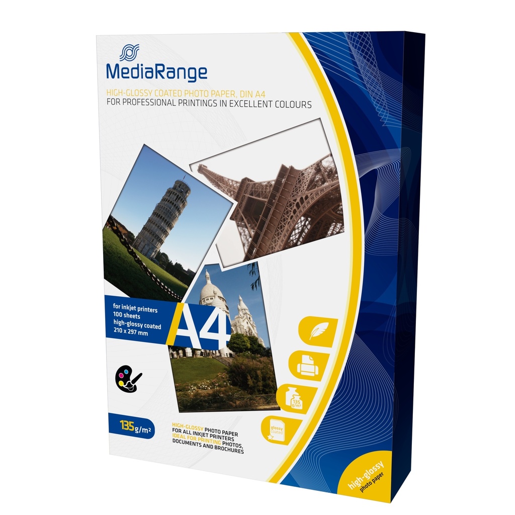 [MRINK107] MRINK107 papel fotográfico A4 Blanco Brillo
