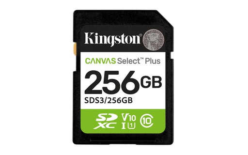 [SDS3/256GB] 256 GB SDXC Canvas Select Plus Gen3 150 MB/s C10 UHS-I U1 V10