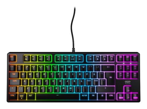 [CX-K4V2-RGB-TKL-R-ES] XTRFY K4V2 RGB TKL teclado Juego USB QWERTY Español Negro