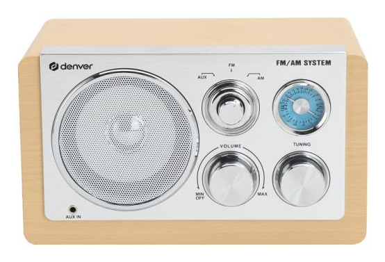 TR-63LW radio Personal Analógica Bamboo, Plata