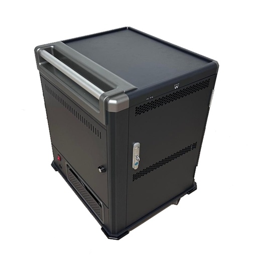 [EW1703] EW1703 carrito y armario de dispositivo portátil Carro de gestión y carga para dispositivos portátiles Negro, Gris