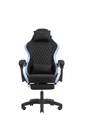 MGC-X Fabric Silla para videojuegos de PC Asiento acolchado Negro, Azul