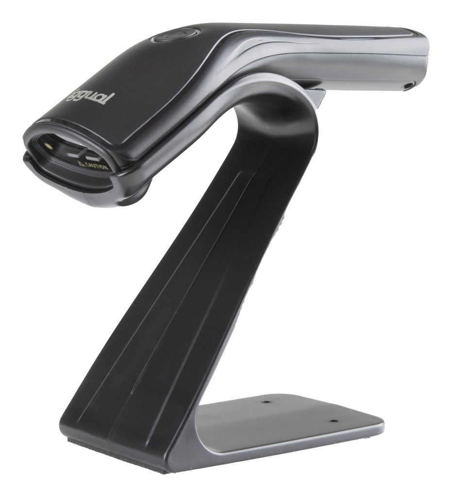 Lector código barras 1D USB botón soporte