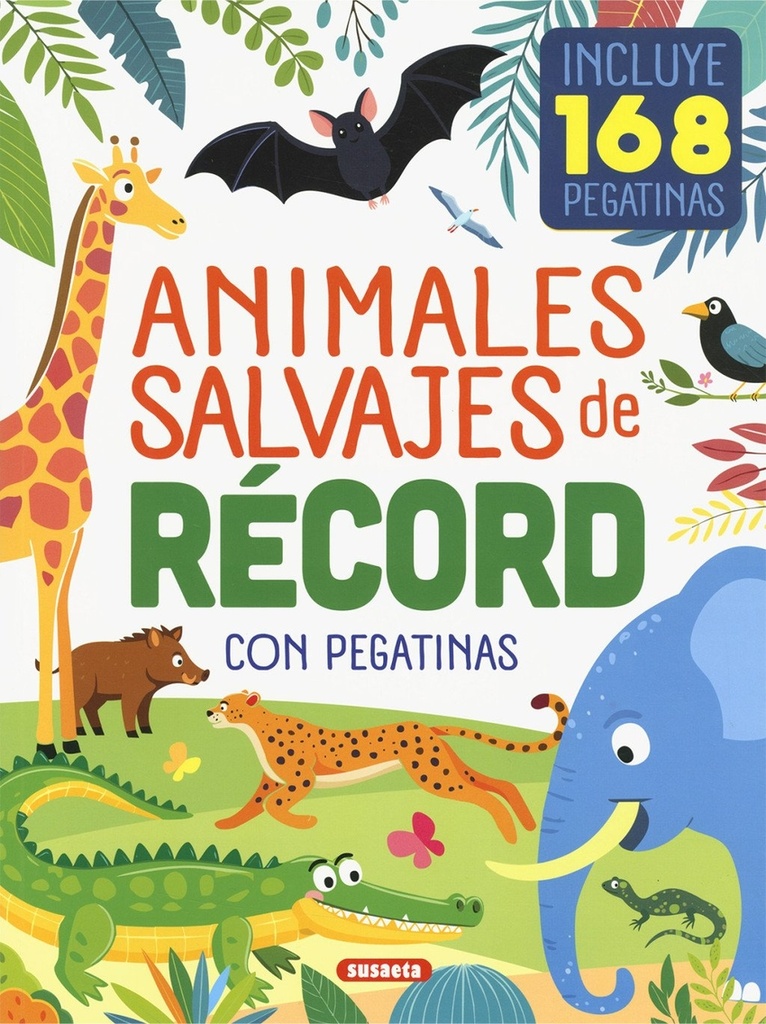 Animales salvajes de récord con pegatinas