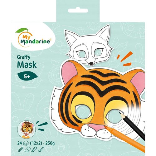 BLOC MASCARAS CLAIR. GRAFFY ANIMALES