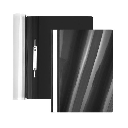 DOSSIER CLIP FOROFIS PVC A4 NEGRO - Pack de 12 unidades