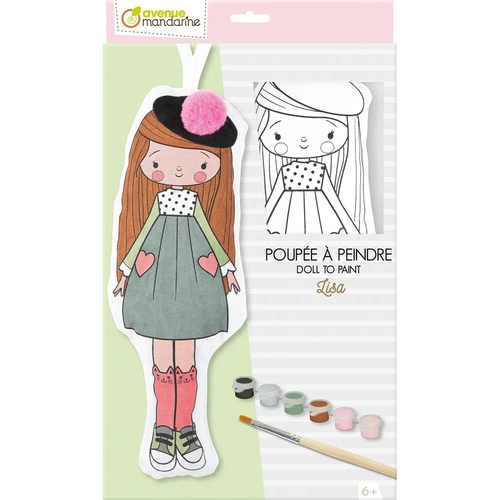 KIT MANU. MUÑECA PARA PINTAR LISA