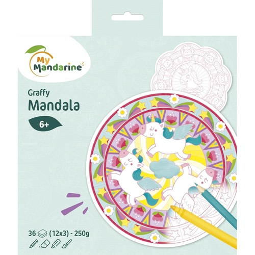 [GY071C] BLOC MANDALA CLAIR. GRAFFY MAND. MAGIA