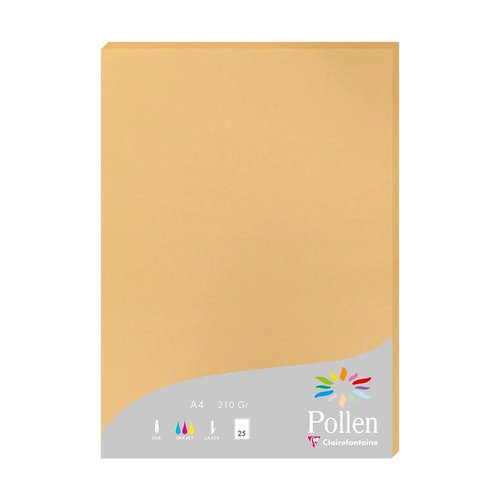 [24279C] PAPEL CLAIREFONTAINE POLLEN A4 25h CARAM