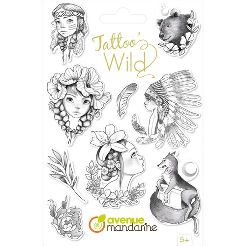 [CC070C] TEMPORARY TATTOOS A.MANDARINE WILD
