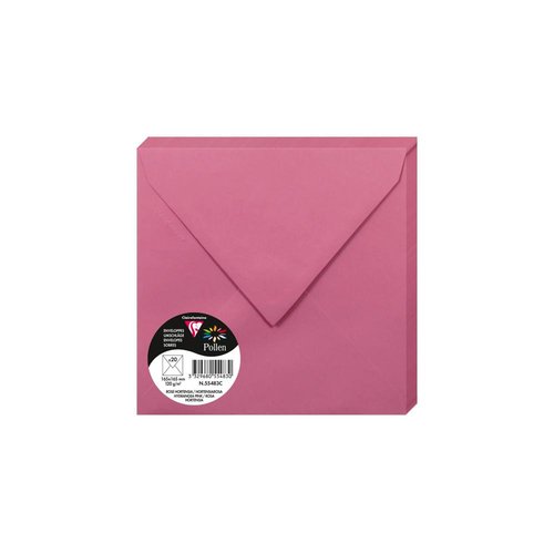 [55483C] SOBRE CLAIREFONTAINE 165x165 ROSA HORTEN