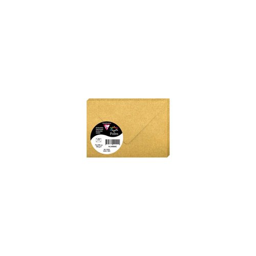 [54080C] SOBRE CLAIREFONTAINE 75x100 DORADO P/20