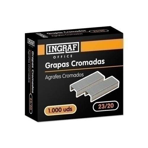 [320210] CAJA 1000 GRAPAS OFFICE CLUB 23/20 GALVANIZADAS
