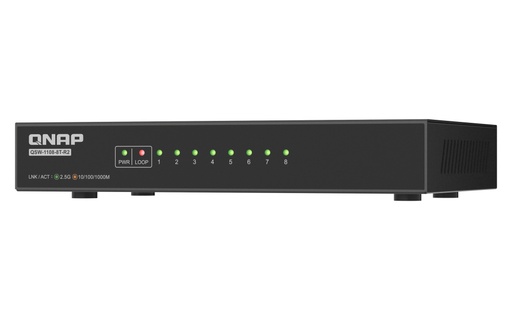 [QSW-1108-8T-R2] QSW-1108-8T-R2 switch No administrado 2.5G Ethernet (100/1000/2500) Escritorio Negro