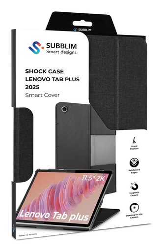 [SUBCST-5SC150] Funda Tablet Shock Case Compatible con Lenovo Tab Plus 2025 Negro 11,5" SmartCov