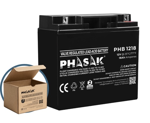 [PHB 1218] Batería 12V 18Ah  PHB 1218