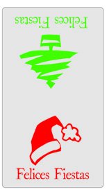 [3280081] ETIQ.REG. R.300 FELICES FIESTAS ARBOL
