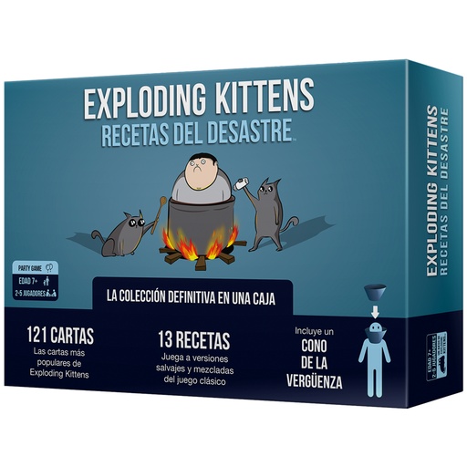 [EKIRFD01ES] Exploding Kittens EKIRFD01ES juego de tablero 15 min Juego De Cartas Partido