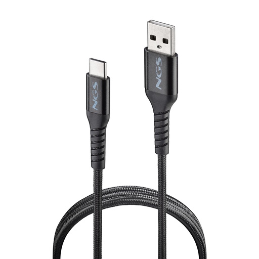 [NGS-ACCESORIOS-0294] KNOT-AC cable USB USB 2.0 1 m USB A USB C Negro