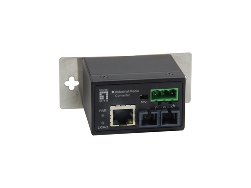 [IEC-4002] IEC-4002 convertidor de medio 100 Mbit/s Multimodo Negro