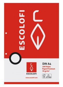[110044802] RECAMBIO ESCOLOFI A4 100h 2 TAL. CD.3 PT