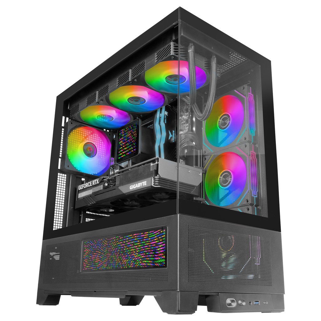 MCLCDX carcasa de ordenador Midi Tower Negro