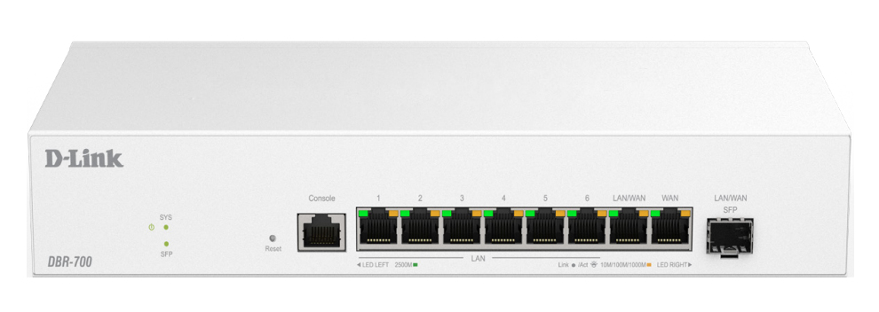 DBR-700 router 2.5 Gigabit Ethernet Blanco