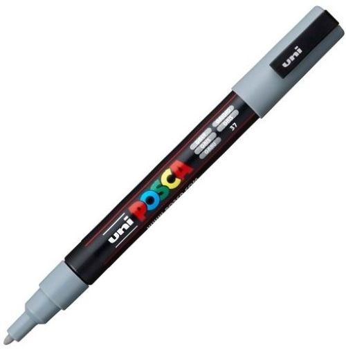 [PC3M G] MARCADOR UNI-POSCA PC3M COLOR GRIS 0.9-1.3MM