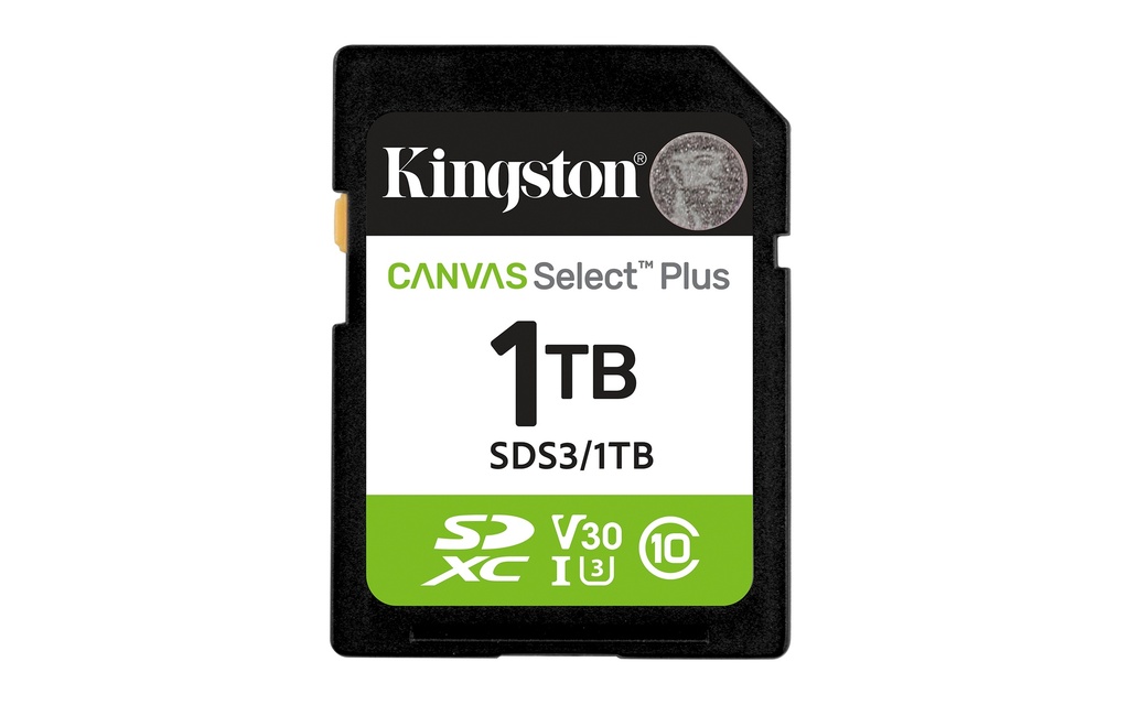 1 TB SDXC Canvas Select Plus Gen3 150 MB/s C10 UHS-I U3 V30