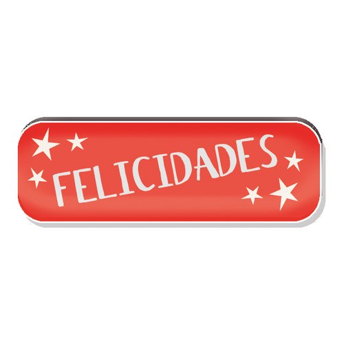 [41241] ETIQ.REG. R.250 FELICIDADES ROJO