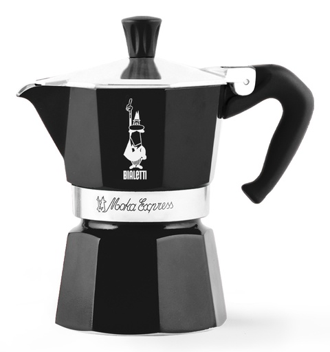 [04-4952] Moka Exress Cafetera italiana Negro