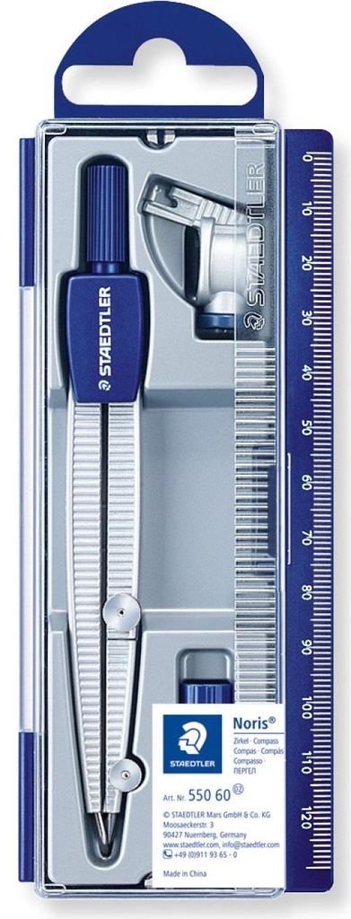 ESTUCHE COMPAS ESCOLAR NORIS CLUB 550 STAEDTLER