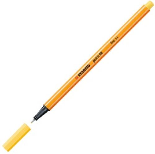 C/10 STABILO POINT 88 AMARILLO CLARO Nº23 PUNTA FIBRA 0,4MM