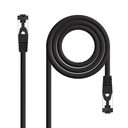 Cable de Red Latiguillo Cat.8.1 2GHz LSZH SSTP AWG26, Negro, 0.5 m