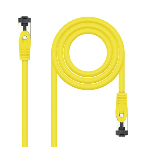 [10.20.2000-L25-Y] Cable de Red Latiguillo Cat.8.1 2GHz LSZH SSTP AWG26, Amarillo, 25 cm