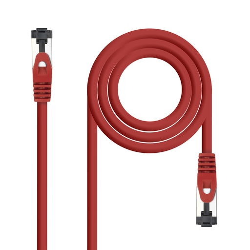 [10.20.2002-R] Cable de Red Latiguillo Cat.8.1 2GHz LSZH SSTP AWG26, Rojo, 2 m