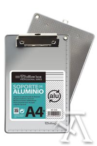 carpeta a4 con pinza superior aluminio