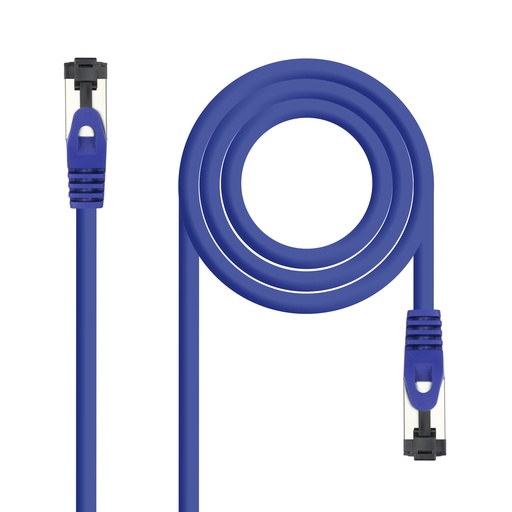 [10.20.2000-BL] Cable de Red Latiguillo Cat.8.1 2GHz LSZH SSTP AWG26, Azul, 0,5 m