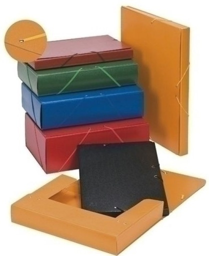 [375BM34] CARPETA PROYECTOS CARTON FORRADO L.5 CM NEGRO