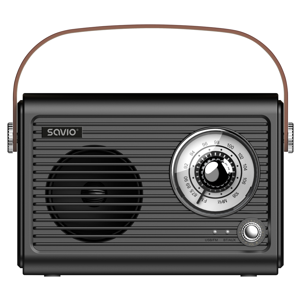 RS-01 radio Portátil Analógica Negro