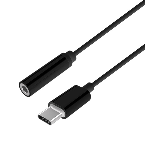 [A109-0385] Conversor aisens usb-c a m-jack 3,5 hembra negro