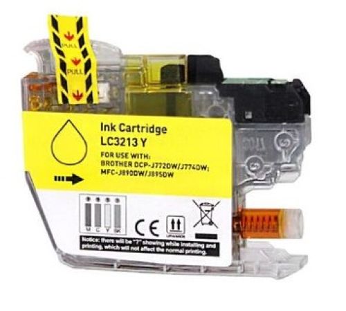 CARTUCHO TINTA COMPATIBLE BROTHER LC3213/LC3211 AMARILLO