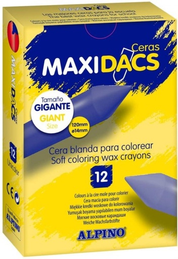 [DX060117] C/12 CERAS BLANDAS MAXIDACS AZUL