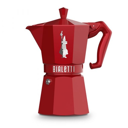 [9056] Moka Exclusive Cafetera italiana Rojo