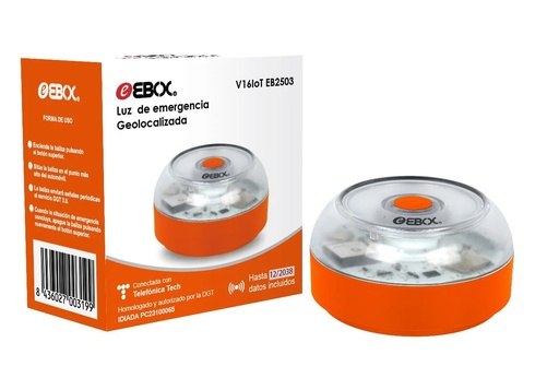 [285661] V16IoT EB2503 lámpara de emergencia Naranja