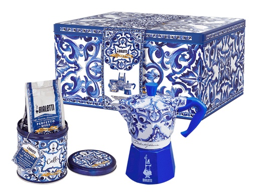 [0005414] 0005414 cafetera manual Cafetera italiana Azul, Blanco