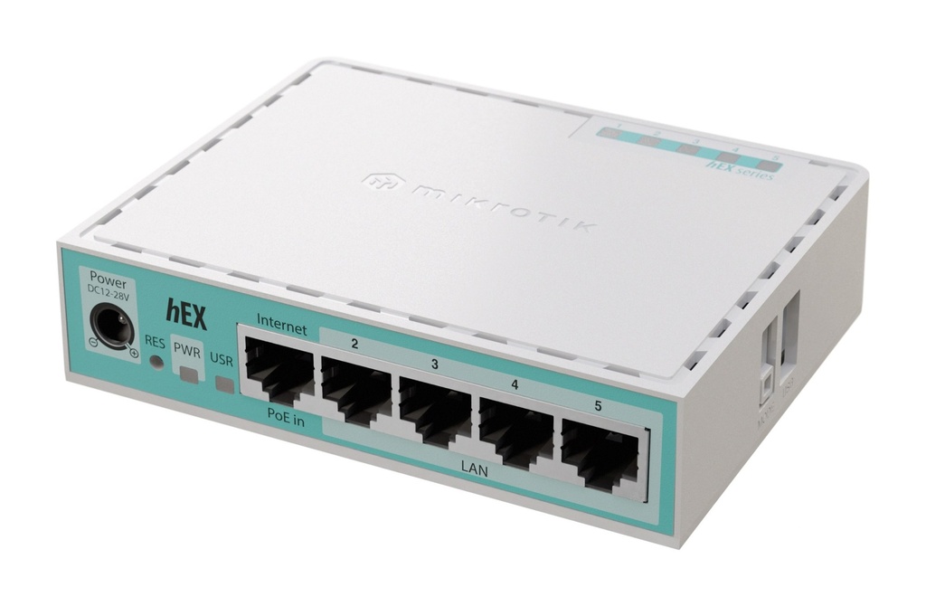 hEX router Gigabit Ethernet Blanco