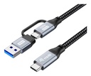 128432 cable USB USB 3.2 Gen 2x2 2 m USB A/USB C USB C Negro