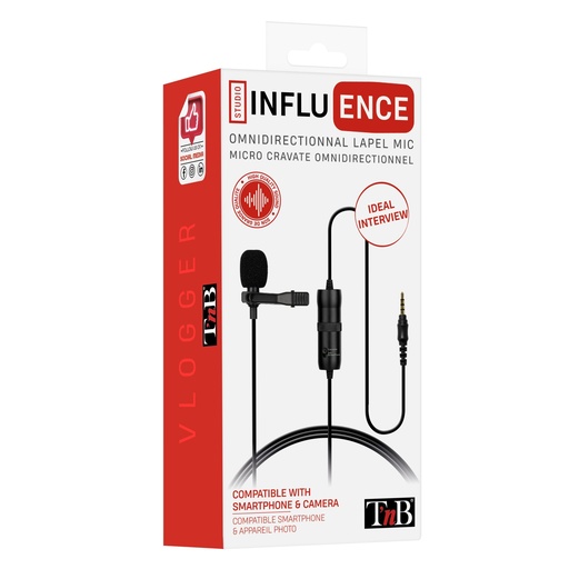 [INLAPMIC2] INLAPMIC2 micrófono Negro Micrófono con pinza de enganche